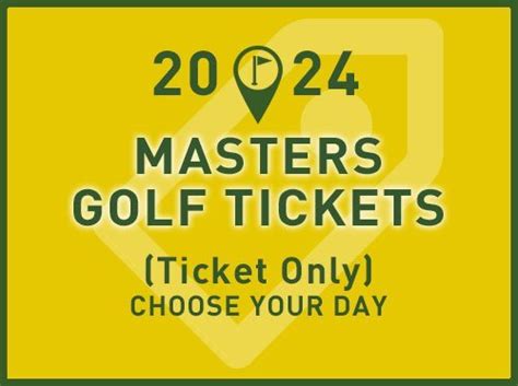 2024 masters tickets secondary market